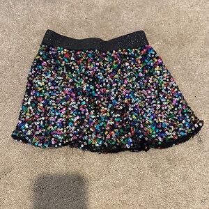 Sparkling Multicolor Sequin Kids Skirt